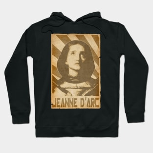 Joan Of Arc Jeanne D'Arc Arc Retro Propaganda Hoodie